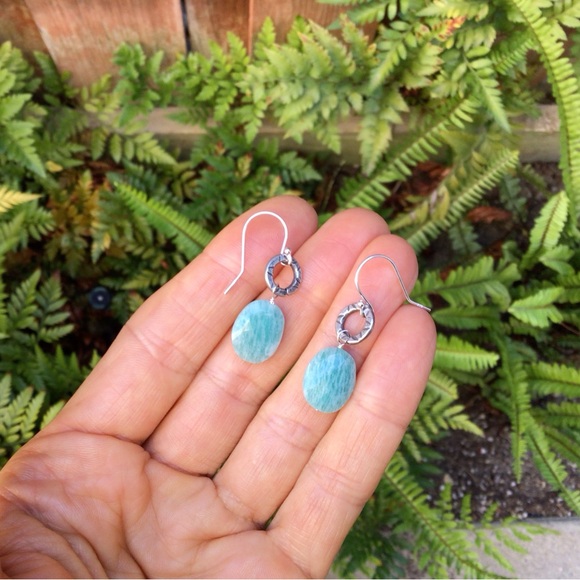 Amazonite Au Naturale Earrings Sundance Catalog - Picture 2 of 5